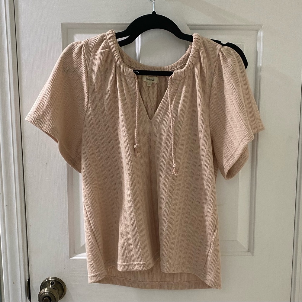 MADEWELL BABY PINK BLOUSE